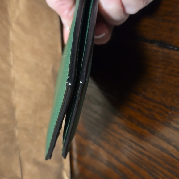 Coach Green Leather Wallet NWOT - Picture 3 of 7